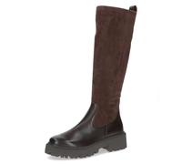 CAPRICE Bottes femme à talon avec semelle thermique confortables, Marron (Dk Brown Comb), 39 EU