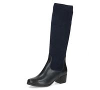CAPRICE Bottes femme à talon bloc tige stretch, Bleu (Ocean Comb), 36 EU
