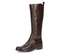 CAPRICE Bottes femme en cuir à fermeture éclair, Marron (Dk Brown Comb), 41 EU