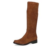CAPRICE Bottes hautes femme sans talon Hauteur genou Vegan, Marron (Dk Brn Stretch), 37,5 EU