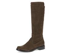 CAPRICE Bottes hautes femme sans talon Hauteur genou Vegan, Vert (Khaki Stretch), 37,5 EU