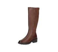 CAPRICE Bottes longues à talon pour femme 9-25604-43, Peigne Cognac, 37 EU