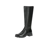 CAPRICE Bottes Longues Plates pour Femme 9-25606-43 Haute Jusqu'au Genou, Nappa Noir, 39 EU
