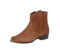CAPRICE Bottines à Talon pour Femme 9-25306-43, Daim Cognac, 38 EU