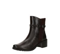 CAPRICE Bottines femme à boucle à talon bloc, Marron (Dk Brown Comb), 38 EU