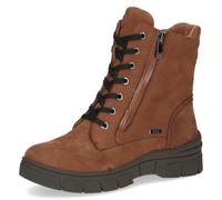 CAPRICE Bottines d’hiver femme à lacets en cuir déperlantes