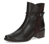 CAPRICE Bottines femme à boucle à talon bloc, Marron (Dk Brown Comb), 40 EU