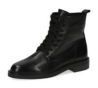 CAPRICE Bottines femme à lacets en cuir avec fermeture éclair, Noir (Black Nappa), 40 EU