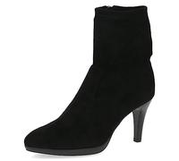 CAPRICE Bottines femme à talon Memotion élégantes talon entonnoir Largeur G, Noir (Black Stretch), 40,5 EU