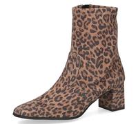 CAPRICE Bottines femme à talons à fermeture éclair véganes, Multicolore (Leo Stretch), 36 EU