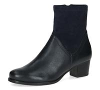 CAPRICE Bottines femme avec fermeture éclair à petit talon, Bleu (Ocean Comb), 37,5 EU