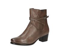 CAPRICE Bottines femme avec talon avec fermeture zippée Élégantes, Marron (Taupe Nappa), 40,5 EU