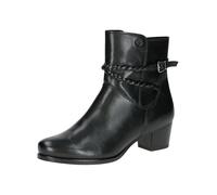 CAPRICE Bottines femme avec talon avec fermeture zippée Élégantes, Noir (Black Nappa), 38,5 EU