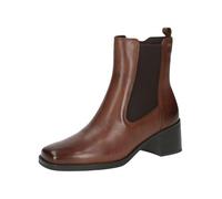 CAPRICE Bottines femme avec talon Élégantes Petit talon, Marron (Cognac Nappa), 38 EU