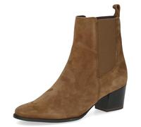 CAPRICE Bottines femme bout rond à talon bloc, Marron (Brown Suede), 38,5 EU