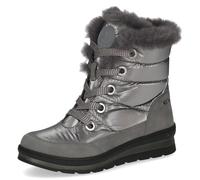 CAPRICE Bottines femme déperlantes véganes, Marron (Taupe Comb), 38,5 EU