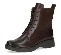 CAPRICE Bottines femme en cuir à fermeture éclair, Marron (Dk Brown Nappa), 38 EU