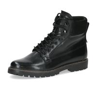 CAPRICE Bottines femme en cuir à lacets, Noir (Black Comb), 37 EU