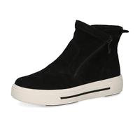 CAPRICE Bottines femme en cuir à plateforme, Noir (Black Suede), 36 EU