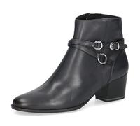 CAPRICE Bottines femme en cuir avec boucle, Bleu (Ocean Nappa), 42 EU