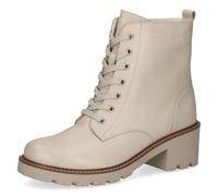 CAPRICE Bottines femme en cuir doublées, Blanc (Offwhite Perl.), 37 EU