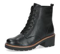 CAPRICE Bottines femme en cuir doublées, Noir (Black Nappa), 37 EU