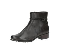 CAPRICE Bottines femme en cuir petit talon, Marron (Dk Brown Nappa), 37 EU