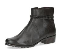 CAPRICE Bottines femme en cuir petit talon, Marron (Dk Brown Nappa), 38 EU