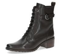 CAPRICE Bottines femme en cuir petit talon, Marron (Dk Brown Nappa), 40 EU