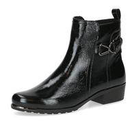 CAPRICE Bottines femme en cuir petit talon, Noir (Black Naplak), 38 EU