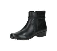 CAPRICE Bottines femme en cuir petit talon, Noir (Black Nappa), 39 EU