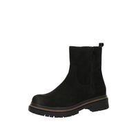 CAPRICE Bottines femme en cuir à fermeture éclair, Noir (Black Nubuc), 36 EU