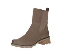 CAPRICE Bottines Plates pour Femme 9-25422-43 Botte mi-Mollet, Nubuck Taupe, 36 EU