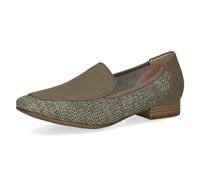 CAPRICE Chaussures à Enfiler Femme élégantes Plates, Vert (Cactus Comb), 37 EU