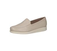 Caprice Chaussures à Enfiler Femme en Cuir Élégantes, Crème (Offwhite Nappa), 38 EU