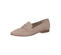 CAPRICE Chaussures à Enfiler Femme en Cuir Élégantes, Marron (Mud Suede), 40,5 EU