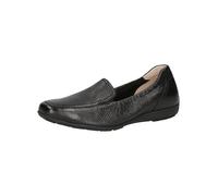CAPRICE Chaussures à Enfiler Femme en Cuir Élégantes, Noir (Black Deer), 37 EU