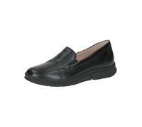 CAPRICE Chaussures à Enfiler Femme en Cuir Élégantes, Noir (Black Nappa), 39 EU