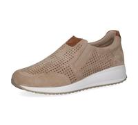 CAPRICE Chaussures à Enfiler Homme en Cuir à Motif perforé, Beige (Sand Comb), 44 EU