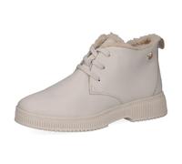 CAPRICE Chaussures à lacets femme en cuir doublées, Crème (Offwhite Nappa), 37 EU