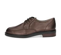 CAPRICE Chaussures à Lacets Femme en Cuir Élégantes, Métallique (DK Brown Met), 39 EU
