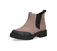 CAPRICE Chelsea Boots taupe / noir, Taille 42