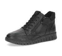 CAPRICE Comfort Baskets femme montantes en cuir largeur H, Noir (Black Comb), 37 EU