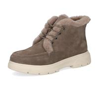 CAPRICE Comfort Bottines femme à lacets doublées, Marron (Dk Taupe Suede), 38 EU