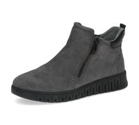CAPRICE Comfort Bottines femme en cuir largeur H, Gris (Dk Grey Comb), 36 EU