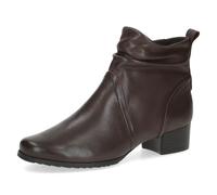 CAPRICE Comfort Bottines femme en cuir largeur H, Marron (Dk Brown Nappa), 38,5 EU