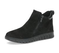 CAPRICE Comfort Bottines femme en cuir largeur H, Noir (Black Comb), 38 EU