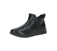CAPRICE Comfort Bottines femme en cuir largeur H, Noir (Black Nappa), 36 EU