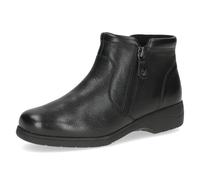 CAPRICE Comfort Bottines femme en cuir largeur H, Noir (Black Nappa), 37 EU