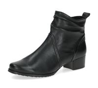 CAPRICE Comfort Bottines femme en cuir largeur H, Noir (Black Nappa), 42 EU